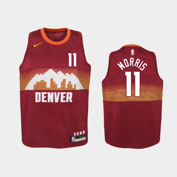 Monte Morris Denver Nuggets #11 Youth City 2020-21 Jersey - Red